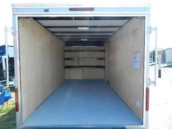 Car Mate 7 x 14 Enclosed Contractor Trailer – Ramp Door