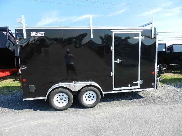 Car Mate 7 x 14 Enclosed Contractor Trailer – Ramp Door - Image 5