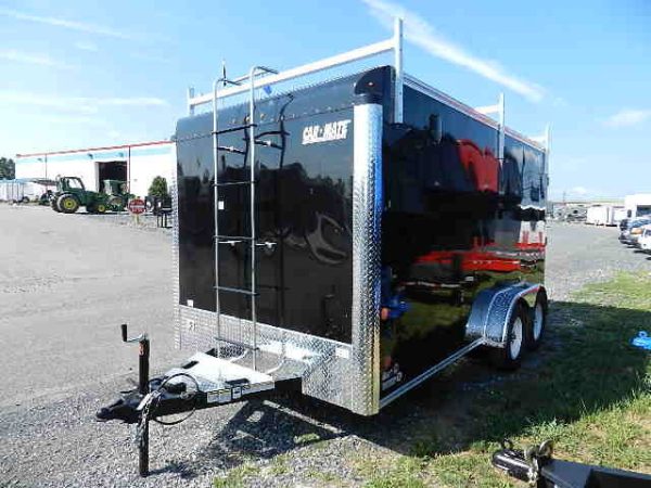 Car Mate 7 x 14 Enclosed Contractor Trailer – Ramp Door