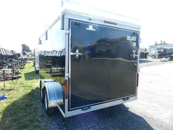 Car Mate 7 x 14 Enclosed Contractor Trailer – Ramp Door