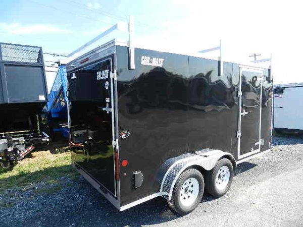 Car Mate 7 x 14 Enclosed Contractor Trailer – Ramp Door