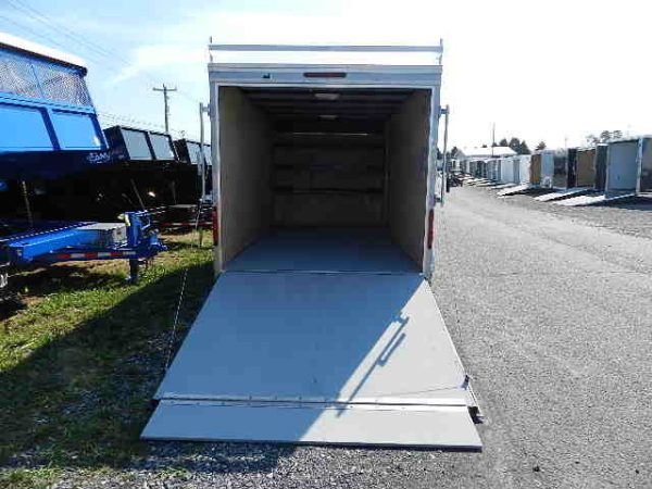Car Mate 7 x 14 Enclosed Contractor Trailer – Ramp Door - Image 3