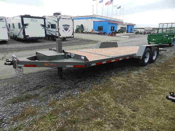 BWise 7 x 22 Low Profile Split Tilt Equipment Trailer - Image 6