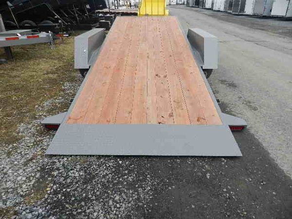 BWise 7 x 22 Low Profile Split Tilt Equipment Trailer - Image 8