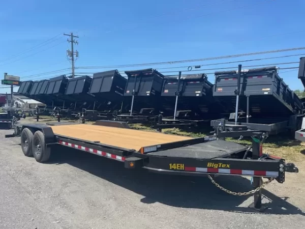 Big Tex 7 x 22 Low Profile Equipment Trailer – Mega Ramps
