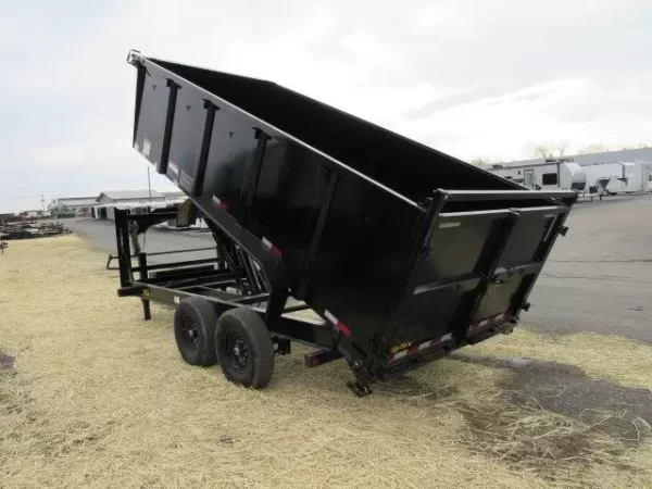 Big Tex 7 x 16 Gooseneck Dump Trailer Solid High Sides - Image 6