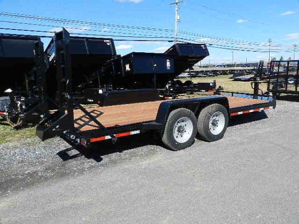 BWise 7 x 18 Heavy Duty Equipment Trailer Ladder Ramps - Image 2