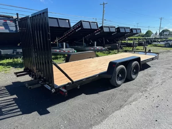 BWise 7 x 20 Equipment Trailer Split Landscape Ramp - Image 3
