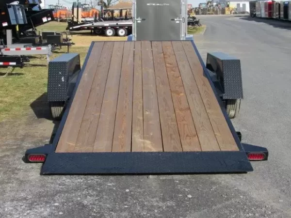 BWise 7 x 22 Low Profile Split Tilt Equipment Trailer Gravity Tilt - Image 6