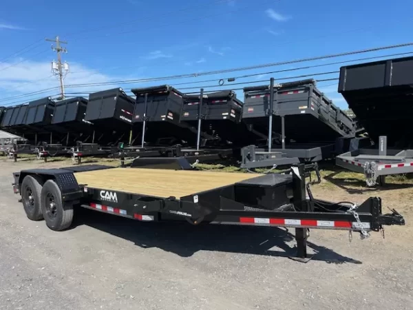 CAM Superline 7 x 18 Equipment Trailer Super Ramps