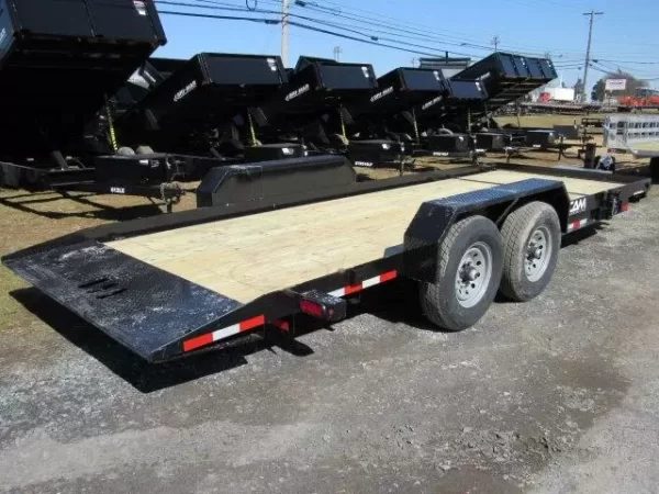 CAM Superline 7 x 21 Low Profile Equipment Trailer Split Tilt - Image 2