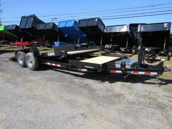 CAM Superline 7 x 21 Low Profile Equipment Trailer Split Tilt - Image 4