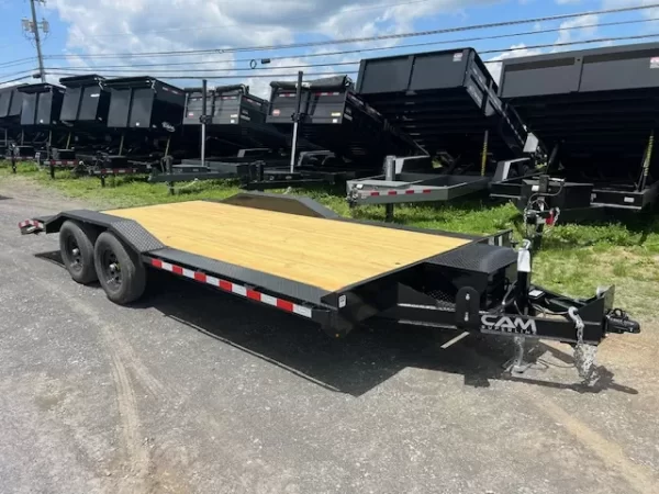CAM Superline 7 x 18 Equipment Trailer Drive Over Fenders