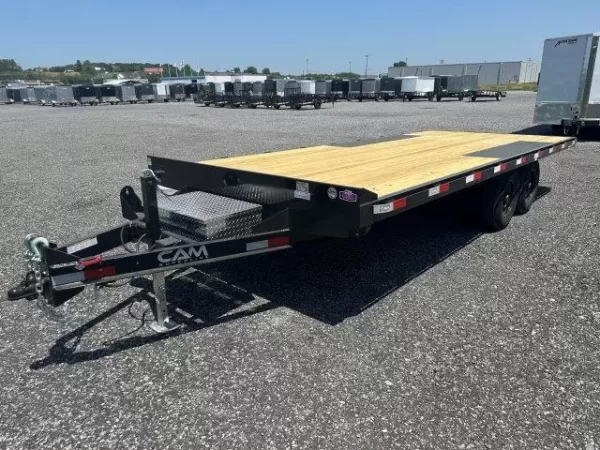 CAM Superline 8 x 18 Deckover Equipment Trailer Slide Out Ramps Item - Image 7