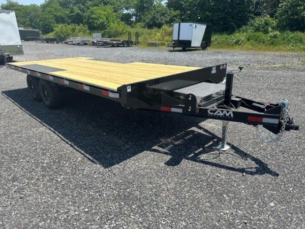 CAM Superline 8 x 18 Deckover Equipment Trailer Slide Out Ramps Item - Image 9