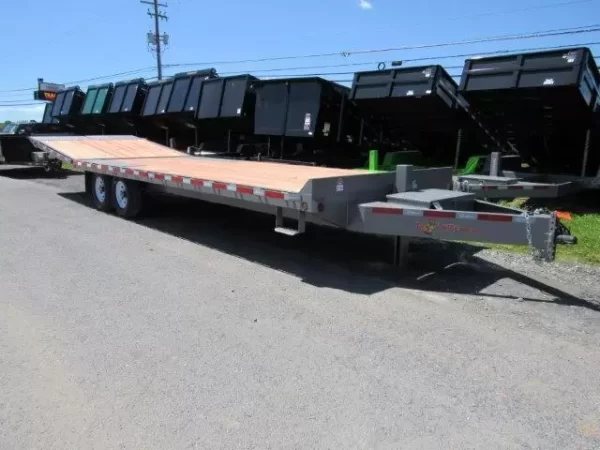 BWise 8 x 28 Deckover Equipment Trailer Beavertail