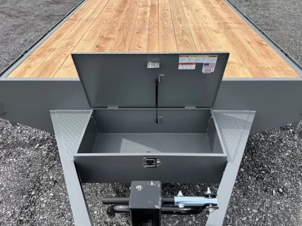 BWise 8 x 28 Deckover Equipment Trailer Full Width Ramps - Image 3
