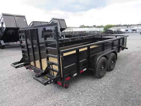 Big Tex 7 x 16 Landscape Utility Trailer – Solid Steel Sides - Image 2