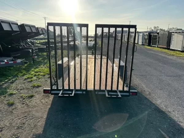 BWise 7 x 18 Equipment Trailer – Split Landscape Ramp - Image 2