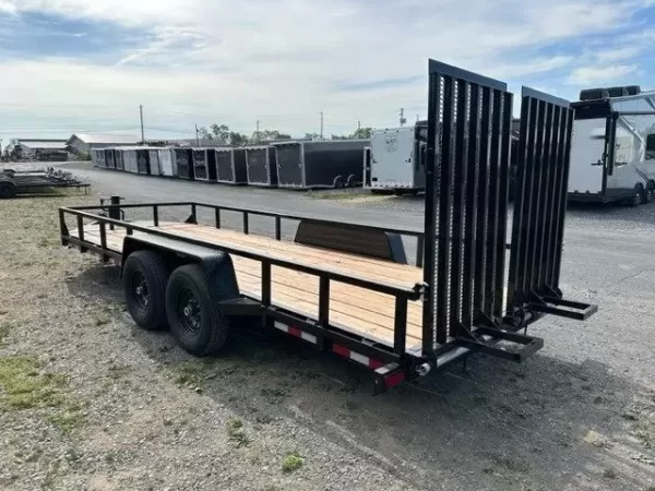 BWise 7 x 20 Equipment Trailer – Split Landscape Ramp - Image 2