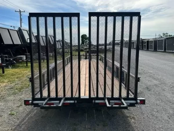 BWise 7 x 20 Equipment Trailer – Split Landscape Ramp - Image 3
