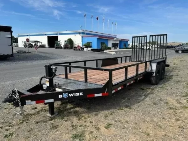 BWise 7 x 20 Equipment Trailer – Split Landscape Ramp - Image 6
