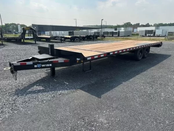 BWise 8 x 26 Deckover Equipment Trailer Split Tilt Deck - Image 2