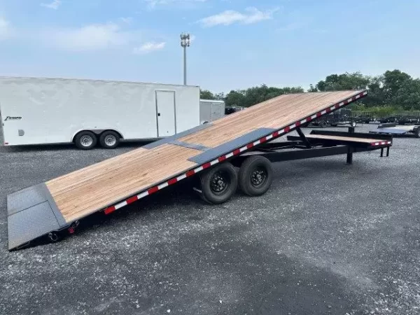 BWise 8 x 26 Deckover Equipment Trailer Split Tilt Deck - Image 5