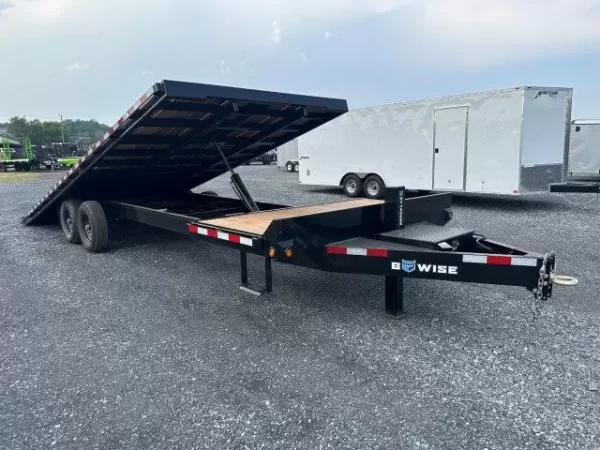BWise 8 x 26 Deckover Equipment Trailer Split Tilt Deck - Image 6