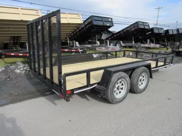 Cam Superline 7 x 14 Landscape Utility Trailer – Rear Landscape Gate - Image 2