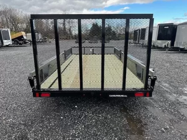 Cam Superline 7 x 14 Landscape Utility Trailer – Side ATV Ramps - Image 5