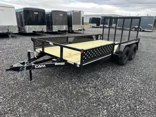 Cam Superline 7 x 14 Landscape Utility Trailer – Side ATV Ramps - Image 7