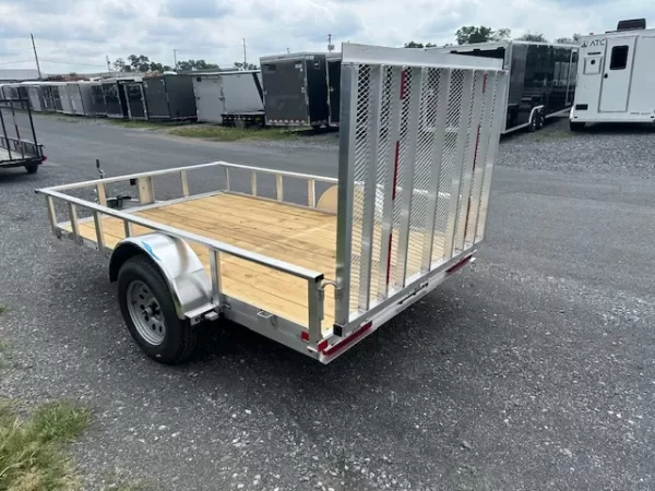 Carry On 6 x 10 Aluminum Landscape Utility Trailer – Rear Mesh Gate - Image 3