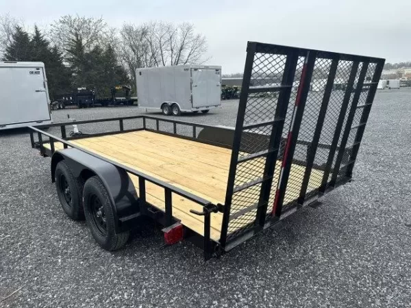 Carry On 7 x 14 Landscape Utility Trailer – Rear Ramp Gate - Image 3