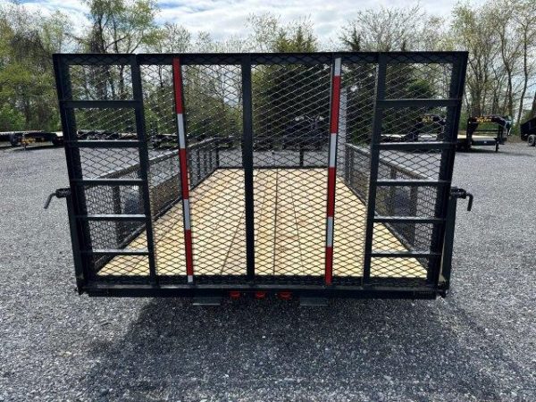 Carry On 7 x 16 Landscape Utility Trailer – Mesh Sides & ATV Gate - Image 2