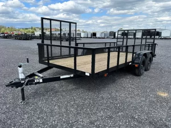 Carry On 7 x 16 Landscape Utility Trailer – Mesh Sides & ATV Gate - Image 4