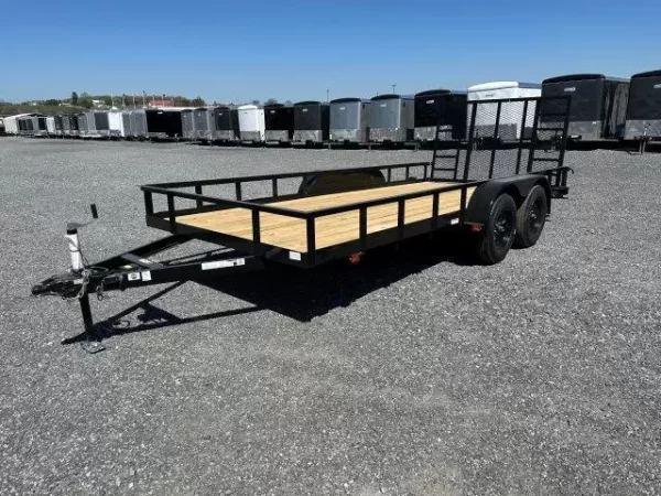 Carry On 7 x 16 Landscape Utility Trailer – Rear Ramp Gate - Image 2