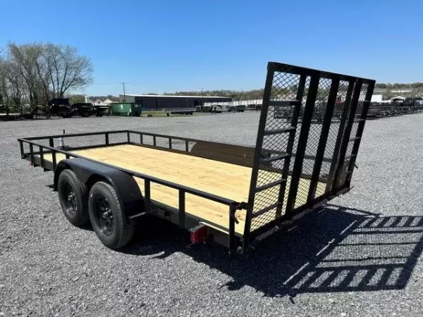 Carry On 7 x 16 Landscape Utility Trailer – Rear Ramp Gate - Image 6