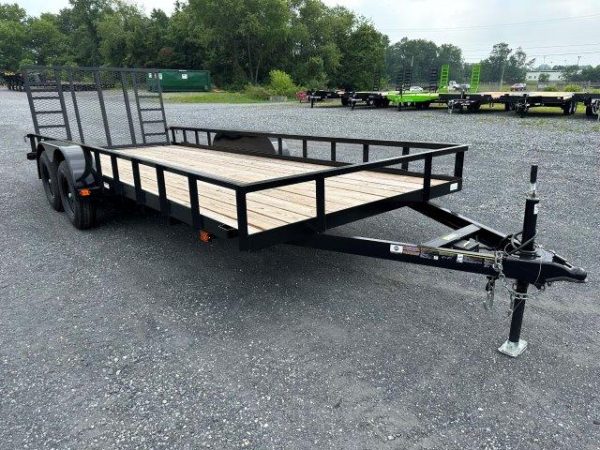 Carry On 7 x 18 Landscape Utility Trailer – Rear Ramp Gate