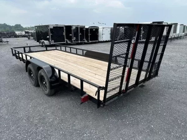 Carry On 7 x 18 Landscape Utility Trailer – Rear Ramp Gate - Image 4