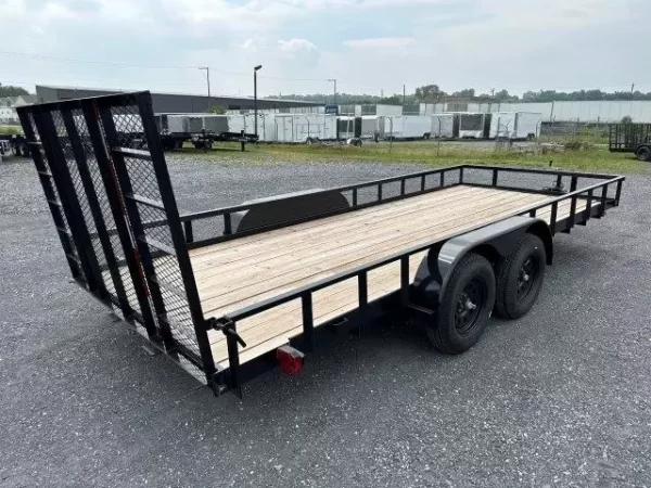 Carry On 7 x 18 Landscape Utility Trailer – Rear Ramp Gate - Image 6