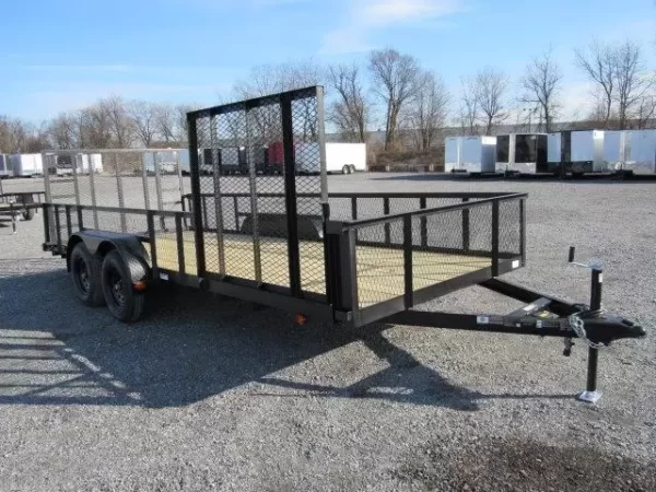 Carry On 7 x 18 Landscape Utility Trailer – Mesh Sides & ATV Gate - Image 4
