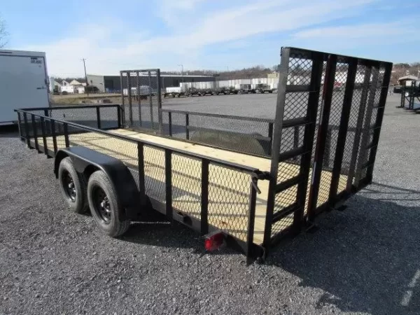 Carry On 7 x 18 Landscape Utility Trailer – Mesh Sides & ATV Gate - Image 5