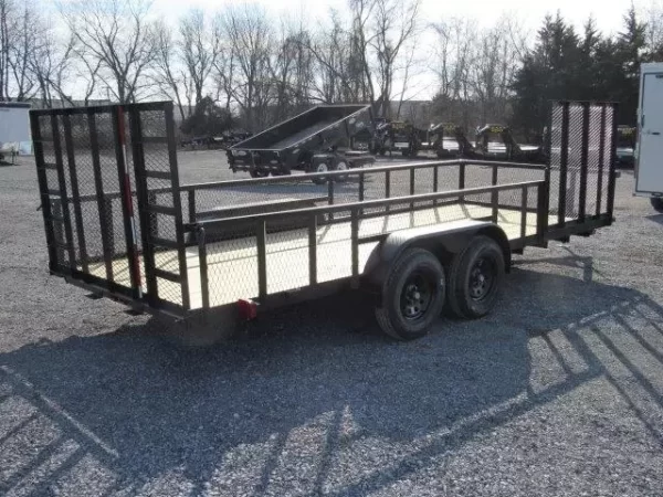 Carry On 7 x 18 Landscape Utility Trailer – Mesh Sides & ATV Gate - Image 6