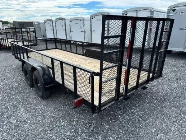 Carry On 7 x 18 Landscape Utility Trailer – Mesh Sides - Image 3