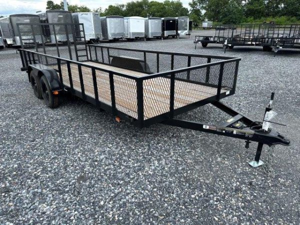 Carry On 7 x 18 Landscape Utility Trailer – Mesh Sides