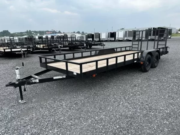 Carry-On 7 x 20 Landscape Utility Trailer – Rear Ramp Gate - Image 3