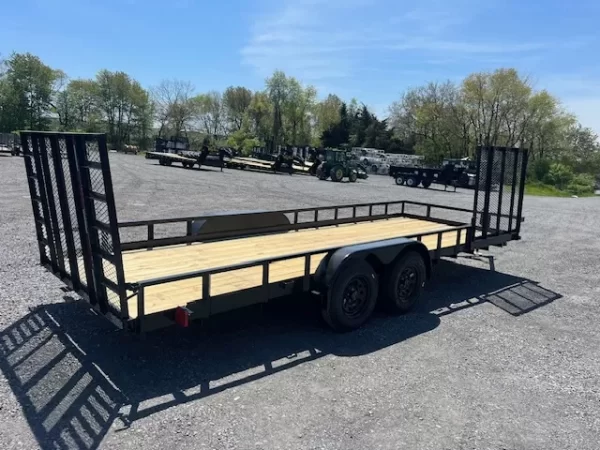 Carry-On 7 x 20 Landscape Utility Trailer – Side Ramp Gate