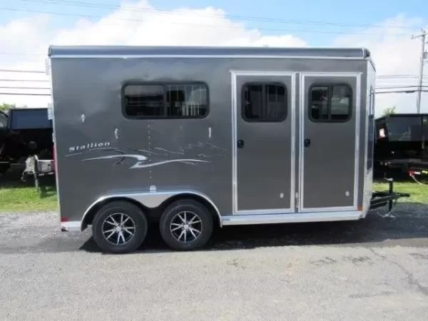 Homesteader Stallion 2 Horse Pull Trailer – Front Load Door - Image 10