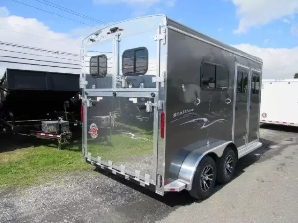 Homesteader Stallion 2 Horse Pull Trailer – Front Load Door - Image 9